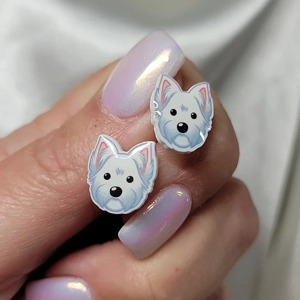 Westie Terrier Stud Earrings